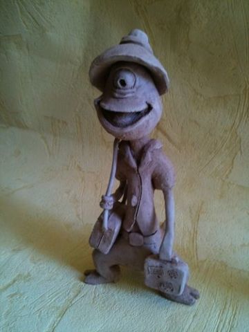 Petit extra terrestre en vacances sur terre